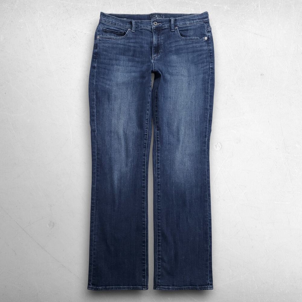 Lucky Brand Easy Rider Jeans Bootcut Flare Faded Stretch Women 12/31L Blue